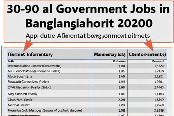 Number of Government Job Opportunities in Bangladesh